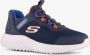 Skechers Slip-ins Bounder kinder sneakers blauw Extra comfort Memory Foam - Thumbnail 1