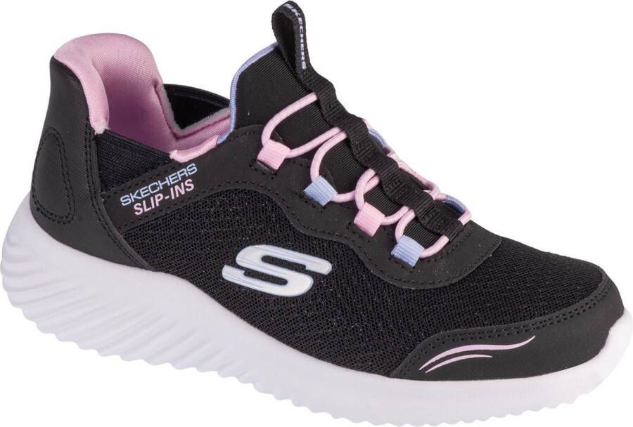 Skechers Slip-Ins: Bounder Simple Cut 303585L-BLK voor meisje Zwart Sneakers Sportschoenen