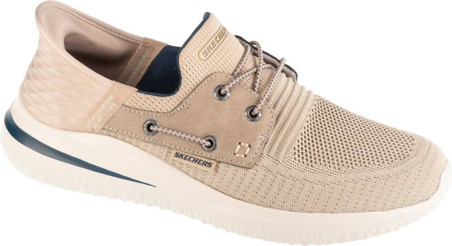 Skechers Slip-Ins: Delson 3.0 Roth 210606-TPE Mannen Beige Sneakers Sportschoenen