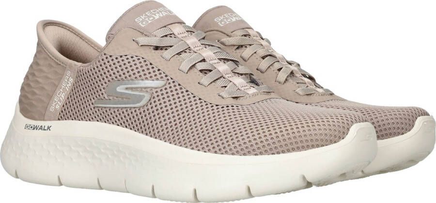 Skechers Beige Flex Grand Entry Slip-On Sneaker Multicolor