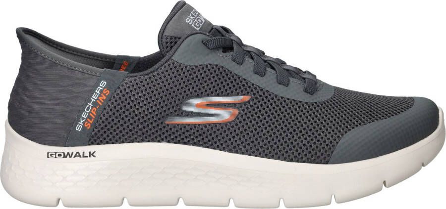 Skechers Go Walk Flex Hands Up Heren Instappers Grijs