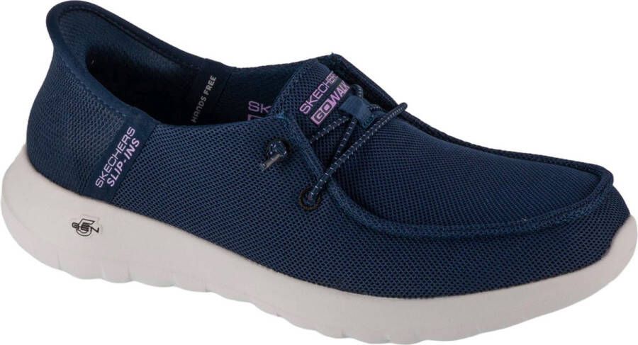 Skechers Slip-Ins Go Walk Joy Idalis 124647-NVLV Vrouwen Marineblauw Sneakers