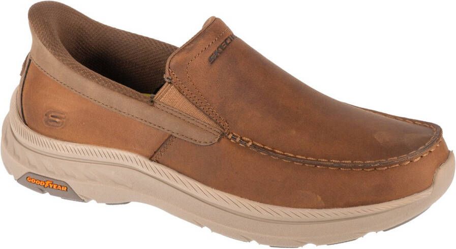 Skechers Slip-Ins: Pollard Osgood Mannen Bruin Sneakers