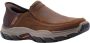 Skechers Bruin Leren Textiel Instapper met Comfortabel Voetbed Bruin Heren - Thumbnail 6