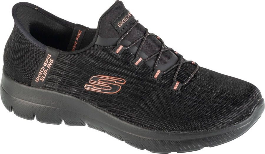 Skechers Slip-on sneakers SUMMITS-CLASSY NIGHT Slippers vrijetijdsschoen met comfortabele hielkussenfunctie