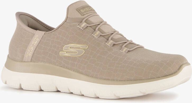 Skechers Slip-ins Summits dames sneakers beige Extra comfort Memory Foam