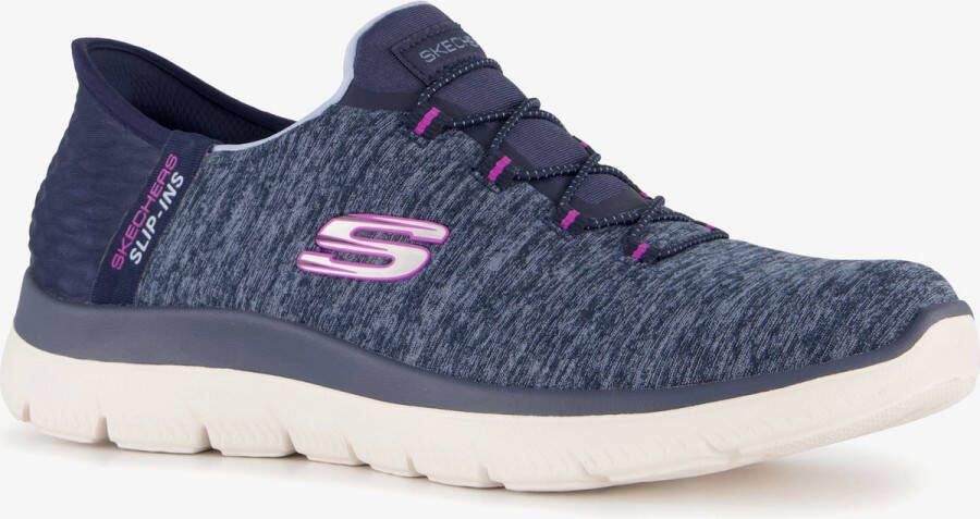 Skechers Slip-Ins Summits Dazzle Navy sneakers Blauw Extra comfort Memory Foam