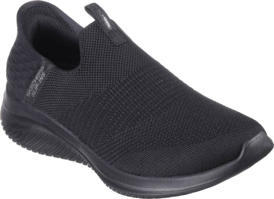 Skechers Slip-Ins: Ultra Flex 3.0 Cozy Streak 149708-BBK Vrouwen Zwart Sneakers Sportschoenen