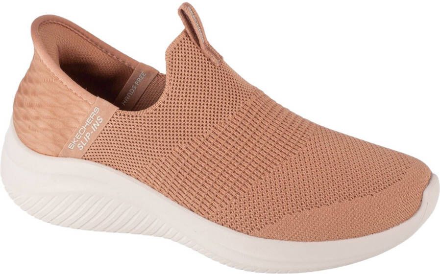 Skechers Slip-Ins Ultra Flex 3.0 Cozy Streak Vrouwen Bruin Sportschoenen Sneakers