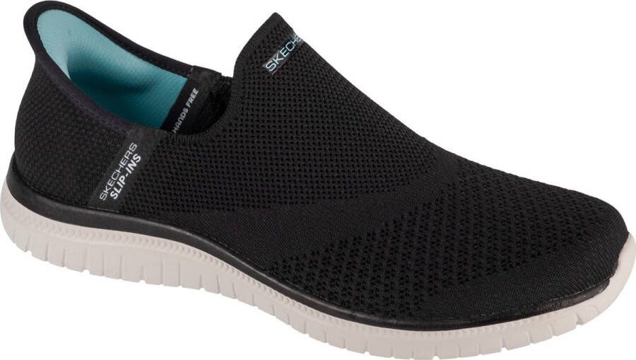 Skechers Slip-ins: Virtue Sleek 104425-BKW Vrouwen Zwart Sneakers Sportschoenen