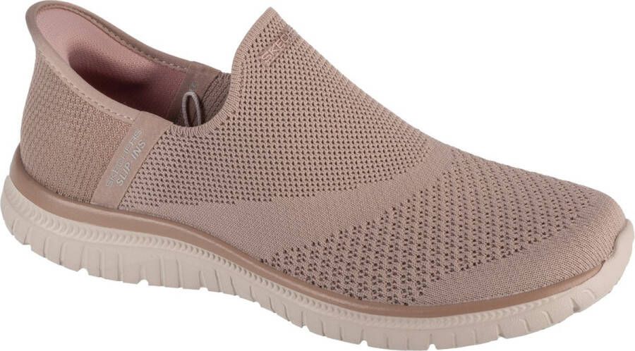 Skechers Slip-ins: Virtue Sleek 104425-TPE Vrouwen Zand Sneakers Sportschoenen