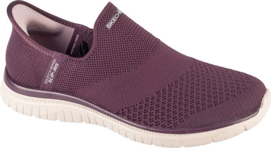 Skechers Slip-ins: Virtue Sleek 104425-WINE Vrouwen Kastanjebruin Sneakers Sportschoenen