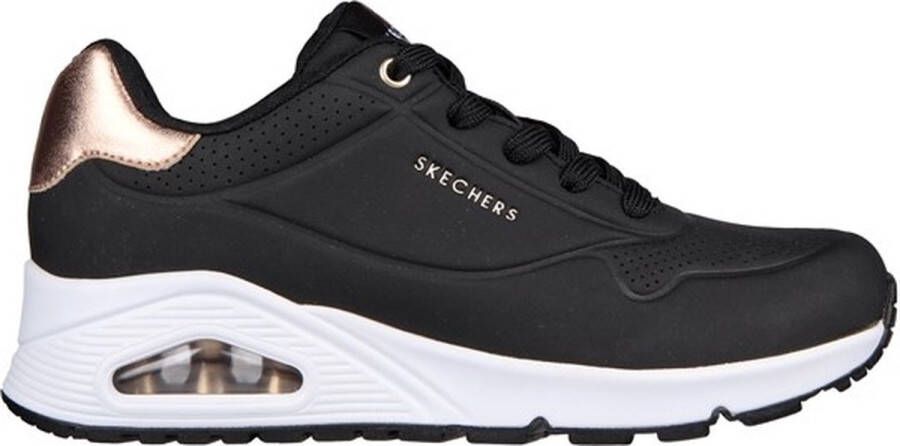 Skechers Sneaker 177094 BLK Zwart Wit Rosé