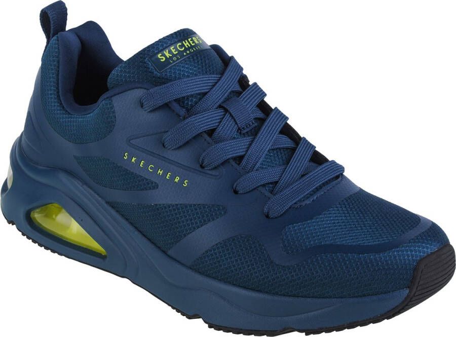 Skechers Go Walk Flex New World Heren Instappers Donkerblauw;Lime