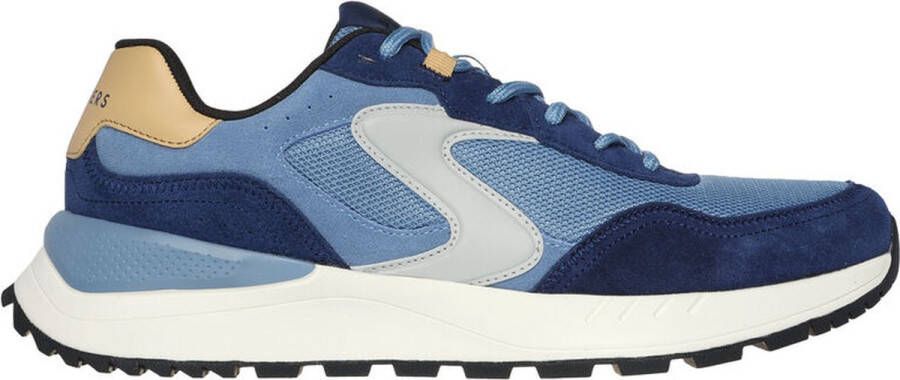 Skechers Sneaker Fury Lace Low Blauw Combi 183265 NVBL