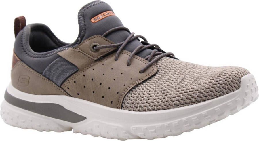 Skechers Solvano-Caspian Sneakers taupe Textiel Heren