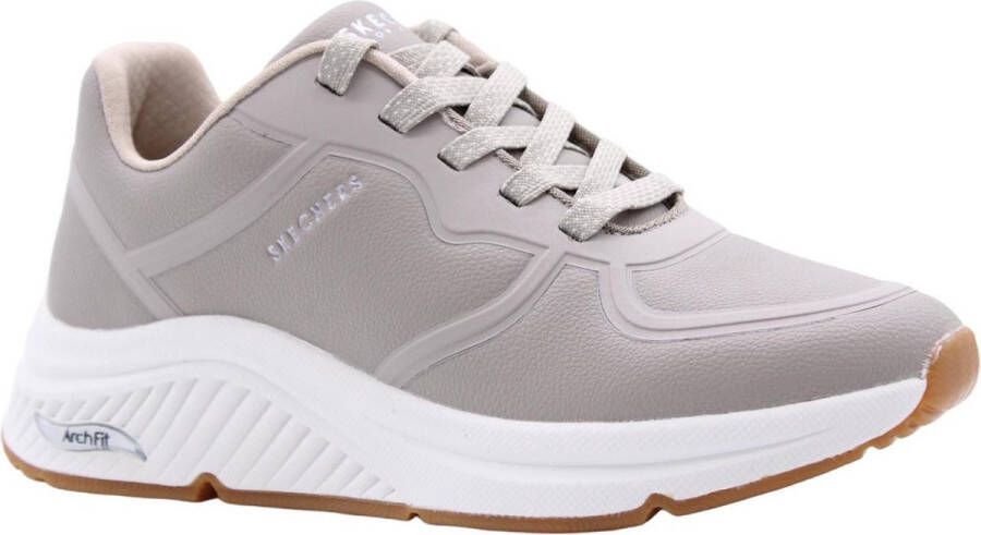 Skechers Arch Fit S-Miles- Mile Makers Dames Sneakers Taupe