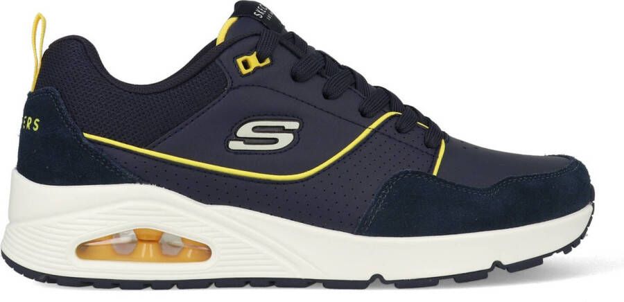 Skechers Sneaker UNO Retro one 183020 NVY Navy Blauw Geel