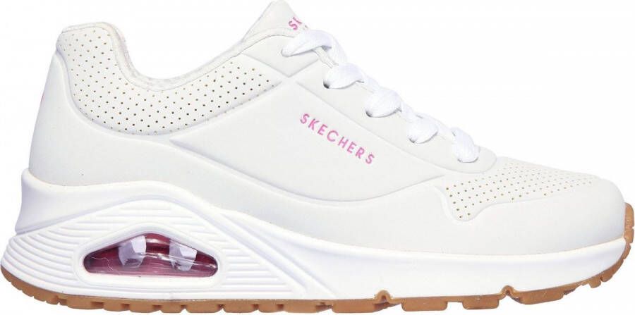 Skechers Sneakers Meisjes Wit Roze