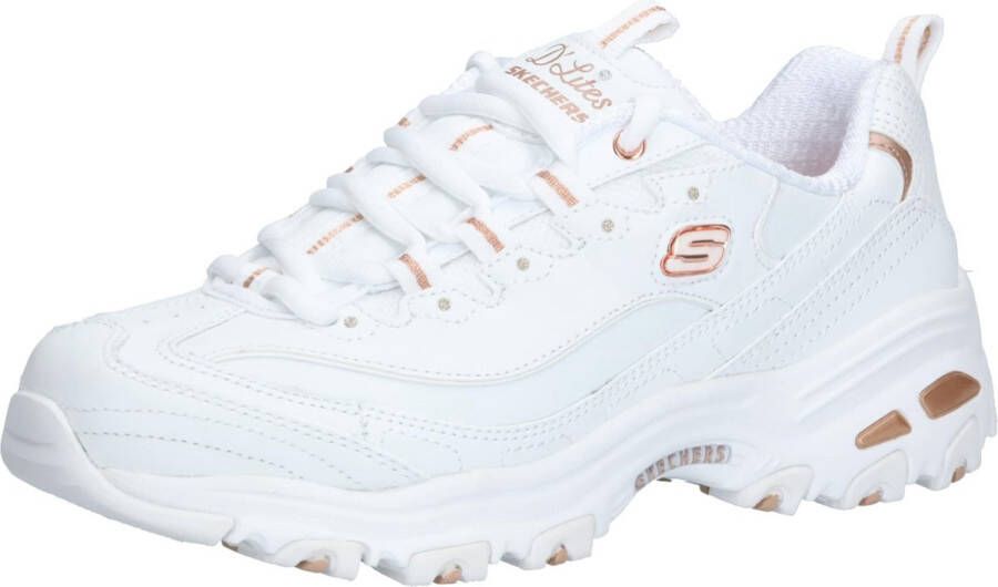 Skechers D'Lites Fresh Start 11931-WTRG Vrouwen Wit Sneakers