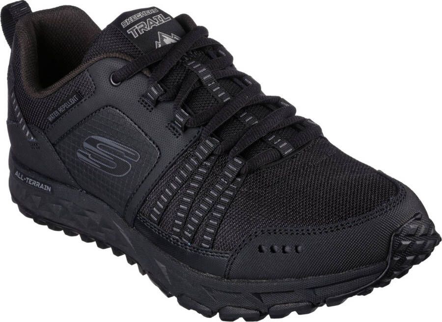 Skechers Escape Plan heren wandelschoenen A Zwart Extra comfort Memory Foam