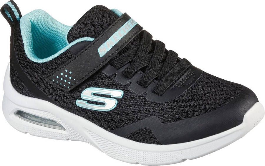 Skechers Sneakers Meisjes zwart lichtblauw zilver