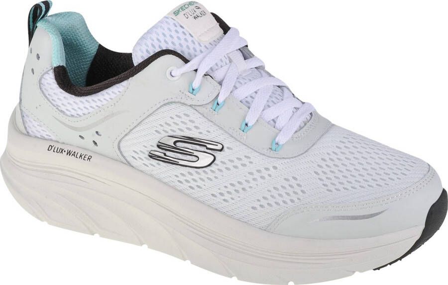 Skechers D'Lux Walker dames sneaker Wit zwart