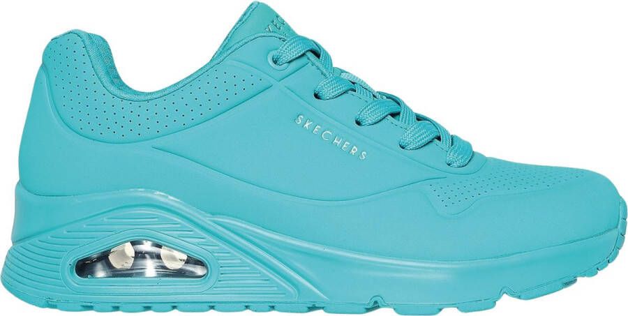 Skechers Sneakers met sleehak Uno Stand on Air met fijne perforatie vrijetijdsschoen lage schoen veterschoen