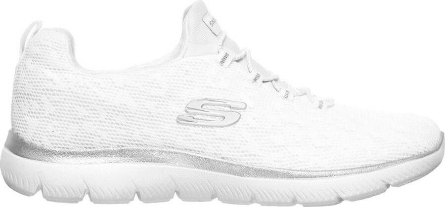 Skechers Summits Leopard Spots dames sneakers Wit Extra comfort Memory Foam