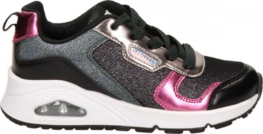 Skechers Uno sneakers zwart Textiel 42201 Dames