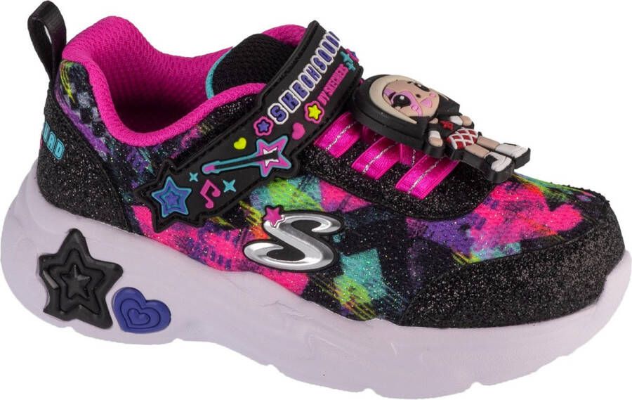 Skechers Snuggle Sneaks Skech Squad 302214N-BKMT voor meisje Zwart Sneakers Sportschoenen