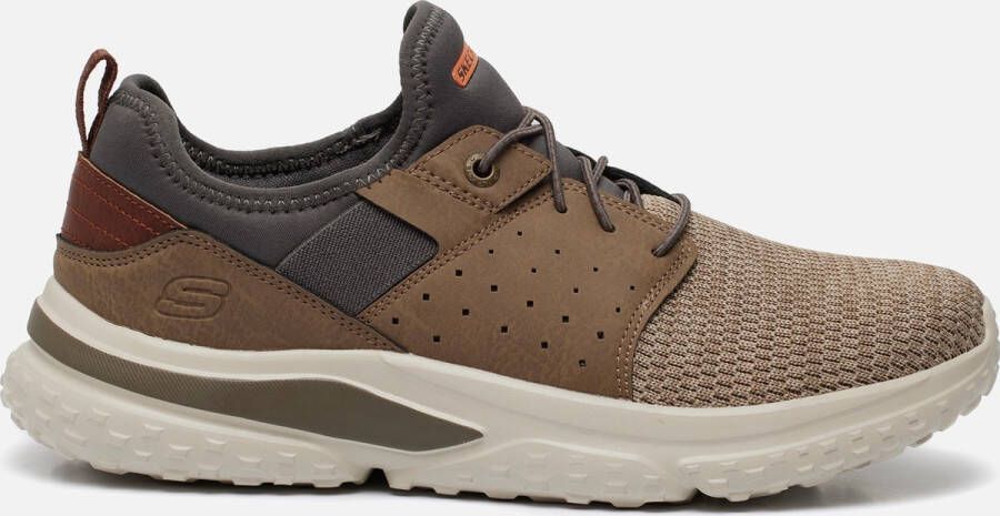 Skechers Solvano-Caspian Sneakers taupe Textiel Heren