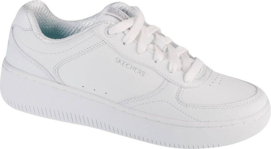 Skechers Sport Court 2.0 Core Essential 185160-WHT Vrouwen Wit Sneakers