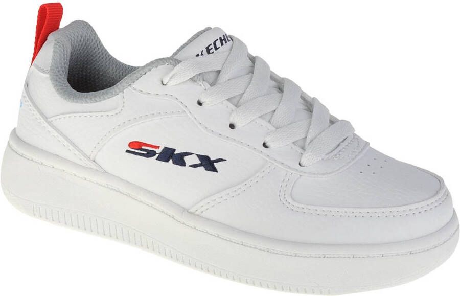 Skechers Sport Court 92 405696L WHT voor een jongen Wit Sneakers Sportschoenen