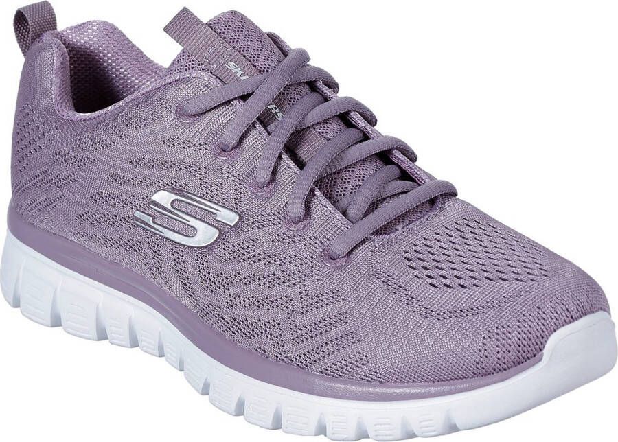 Skechers Sneakers Graceful Get Connected met memory foam vrijetijdsschoen lage schoen veterschoen