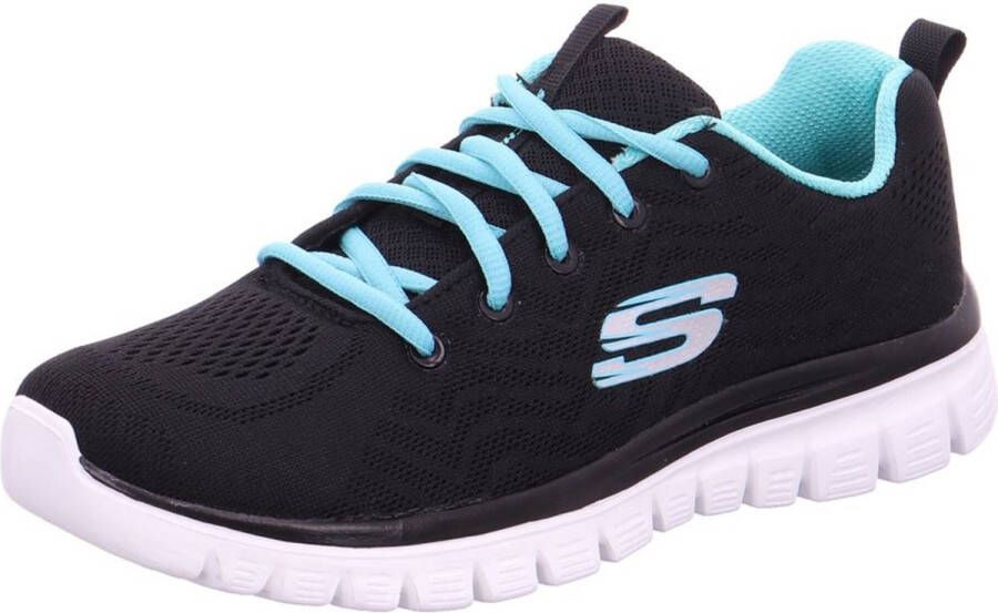 Skechers Sport Dames GRACEFUL GET CONNECTED Sneakers Dames Zwart