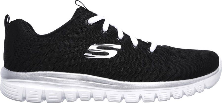 Skechers Sneakers Graceful Get Connected met memory foam vrijetijdsschoen lage schoen veterschoen