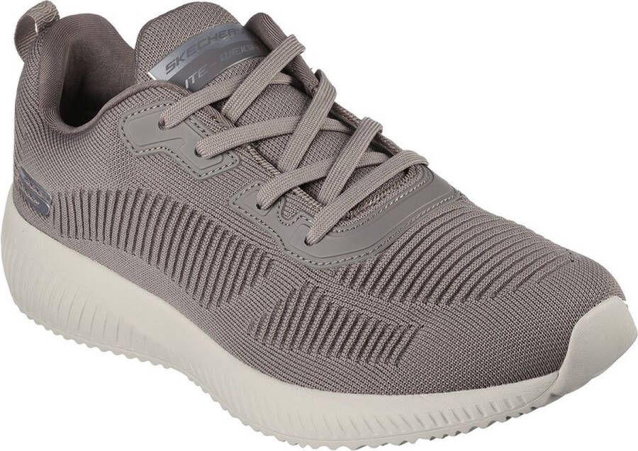 Skechers Sportieve Gebreide Vetersneaker Beige Heren