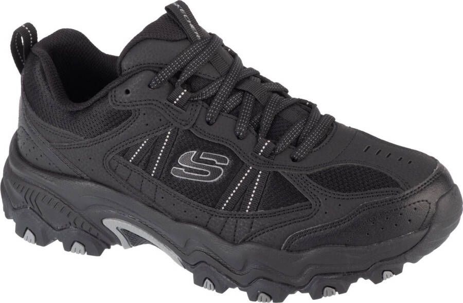 Skechers Stamina AT Upper Stitch 237527-BBK Mannen Zwart Sneakers