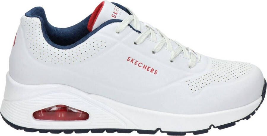 Skechers Sneakers met sleehak Uno Stand on Air met fijne perforatie vrijetijdsschoen halfhoge schoen veterschoen