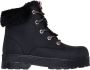 Skechers Street Glitz gevoerde veterboots zwart - Thumbnail 1