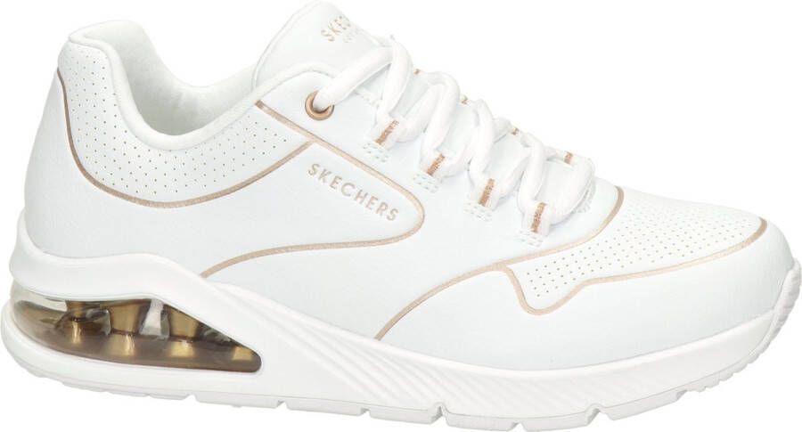 Skechers Uno 2 Golden Trim Sneakers Laag wit