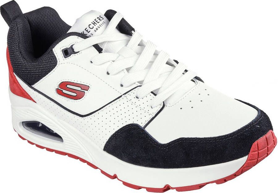 Skechers Street Uno Retro One Herensneakers 183020 Wit Rood