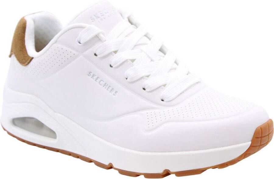 Skechers Street Uno Suited on Air Herensneakers 183004 WHT wit