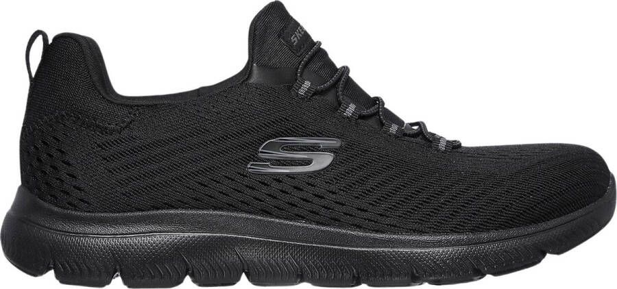 Skechers Summits Fast Attraction 149036-BBK Vrouwen Zwart Sneakers Sportschoenen