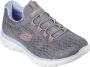 Skechers Summits Fun Flair 150113-GYMT Vrouwen Grijs Trainingschoenen - Thumbnail 1