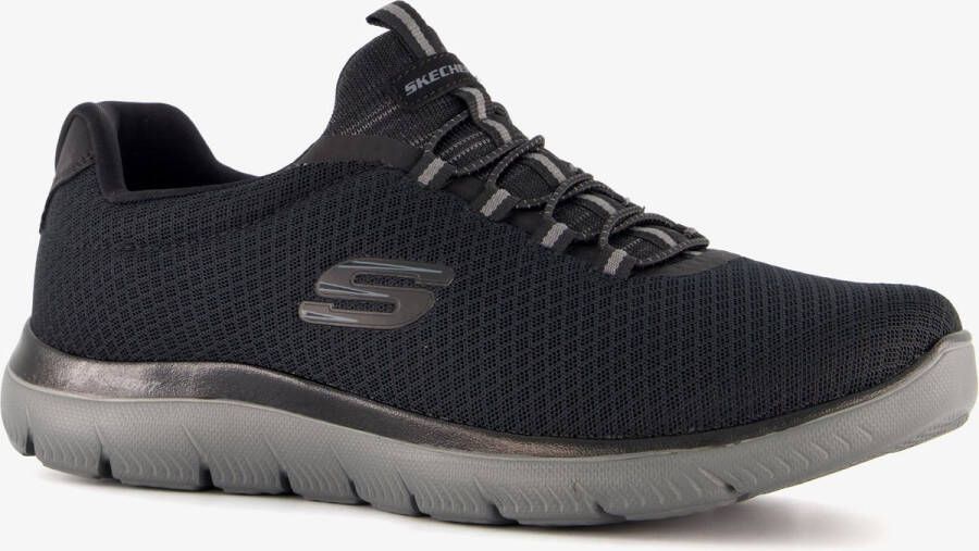 Skechers Summits heren sneakers wide fit Zwart Extra comfort Memory Foam