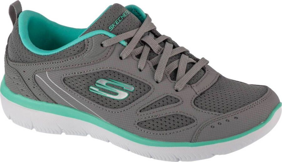 Skechers Summits Suited 12982-GYTQ Vrouwen Grijs Sneakers Sportschoenen