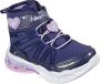 Skechers SWEETHEART LIGHTS LOVE TO SHI Girls Navy Lavender - Thumbnail 1