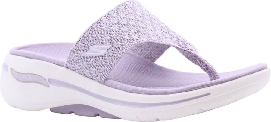 Skechers Comfortabele Teenslipper voor Boban Purple Dames